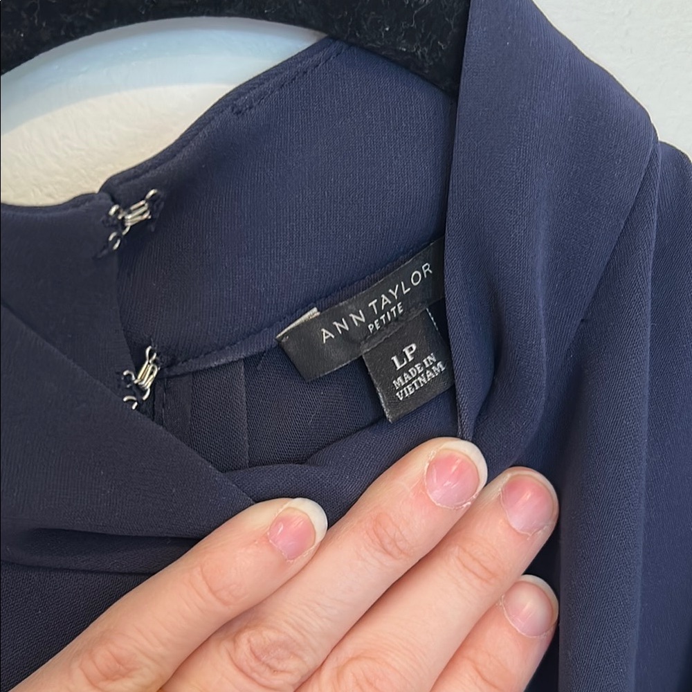 Ann Taylor Petite Navy Dress